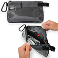 GOBAGS Production Zipper Bags - Electronics & Camera Accessories Bag - Cable organizer, Gear Accessory Pouch, Travel Camera Essentials (Small, Gray)