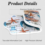 Luggage Tags for Suitcases, 2 Pack Cute PU Leather Luggage Tag TSA Approved with Stainless Steel Loop and Address Card Baggage Tag for Travel&Cruise Ships&Shipping Sea Turtle, by Chelmon