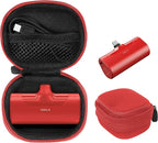Case for mini Charger Compatible with iWALK Small USB-C Portable Charger, Anker Nano, JEJILL, LanLuk, Charmast, LENUTO, Swyop, VEGER, Feob, Taegila, YHO (Red)