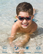 Aegend Swim Goggles for Kids Youth 3-14 Anti-Fog Anti-UV Comfort Fit Goggles for Swimming