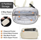Mini Belt Bag for Women, RFID Small Fanny Pack, Womens Fashion Waist Packs with Extender Strap, Crossbody Bum Bags