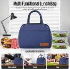 douyadady Lunch Bag Women/Men Lunch Box Women/Men (Dark blue)