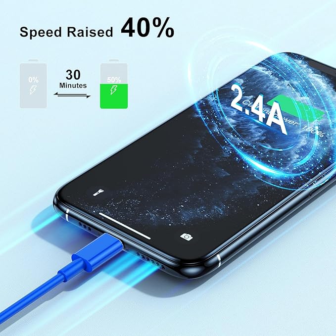 10ft iPhone Charger, [Apple Certified] Long Apple Charging Cord,10 Feet Original Lightning to USB Cable,10 Foot iPhone Charging Cable for iPhone 14 Pro Max/14/13 Pro/12 Mini/11/XS/XR/8/7/6S/5/SE,iPad