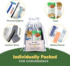 Homeless Care Package (5 Count) – Complete Hygiene Kits for Homeless Includes Food, Socks, First Aid and Personal Care Items – Ideal Homeless Blessing Bag for Outreach and Charity