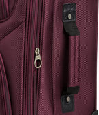 SWISSGEAR Sion Softside Expandable Spinner Luggage Durable Lightweight Travel Suitcase, Merlot, Carry-On 21-Inch