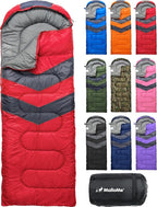 MalloMe Sleeping Bags for Adults Cold Weather & Warm - Backpacking Camping Sleeping Bag for Kids 10-12, Girls, Boys - Lightweight Compact Camping Essentials Gear Accessories Hiking Sleep Must Haves