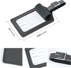 Travelambo Luggage Tags for Suitcases PU Leather Travel Tags Bag Tags Privacy Protection Travel Essentials