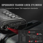 ANVIL TSA Approved Luggage Locks, 4 Digit Combination Travel Suitcase Locks with TSA008 Core and Open Alert Indicator, Zinc Alloy Body. (2, Black)