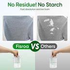 Travel Laundry Detergent Sheets Fisroa 300 Loads Eco-friendly Washing Detergent Sheets Plastic-Free Washer Strips, Fresh Linen Scent Liquidless Laundry Strips for Camping Dorm