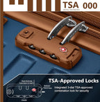 6 Piece Luggage Sets with Bags, Lightweight Expandable Checked Luggage Sets, Hardshell ABS Spinner Wheels Carry on Suitcase with TSA Lock, for Travel, Women Men (Nayy Blue, 18/20/24/28inch+2bags)