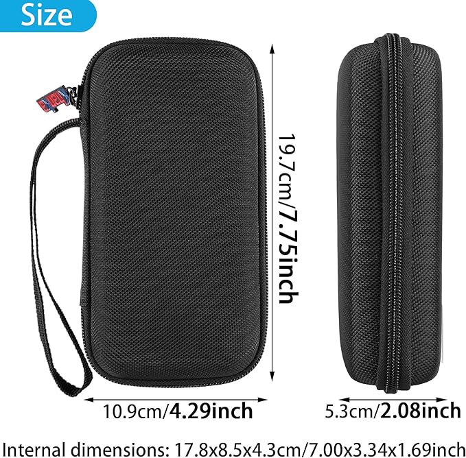 khanka Travel Case for Anker Power Bank, 20,000mAh Portable Charger,Case Only (Black)