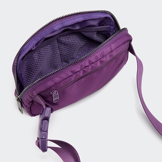 Pander Cross Body Fanny Pack for Women, Fashion Waist Packs, Crossbody Bags, Belt Bag with Adjustable Strap (Dahlia).