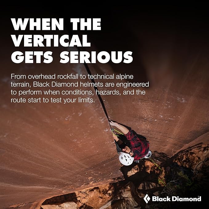 BLACK DIAMOND Half Dome Rock Climbing Safety Helmet | Adjustable Fit | Lightweight & Durable | Ventilated Protection
