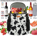 Camping Cooler Backpack 30 45 Cans, Soft Backpack Coolers Insulated Leak Proof Travel Cooler Bag Waterproof Lunch Picnic Beach Work Trip Thermal Bag Drink Beverage Beer Bag Cooler