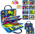 Exorany Busy Board Montessori Toys for Toddler Boy Birthday Gifts, Busy Book Sensory Learning Toys for Toddlers, Toddler Boy Airplane Car Travel Toy Educational Activities