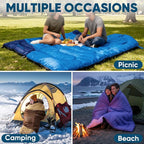 PTEROMY Sleeping Bags for Adults, Lightweight and Machine Washable, Water Resistant Backpacking Camping Sleeping Bag for Warm Cold Weather, Camping Essentials for Hiking Travel