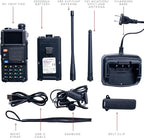 BAOFENG BF-F8HP PRO 10 W Tri-Band Two-Way Radio – UV-5R 7th Gen, 1000 Channels, GPS & NOAA Weather, Aviation/VHF/UHF/1.25 m Scanner, IP54 Rugged, USB-C Rechargeable Battery