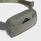 Pander Everywhere Belt Bag for Women, 5 Zipper Pockets Nylon Crossbody Fanny Pack Purse (Grey Sage).