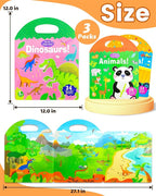 Walenced Reusable Sticker Book for Toddlers, Stickers for Kids, Toddler Sticker Book, Toddler Craft Activities, Toddler Travel Toys Boy Girl Birthday Gifts