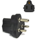 Ceptics India, Nepal BS-546 Travel Power Plug Adapter Accepts NEMA 5-15R - ETL Certified - Industrial Grade (IG-10)
