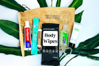 Travel Toiletry Kit with TSA Approved Essentials, 8-Piece Set & Reusable Bag