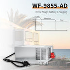 𝐔𝐩𝐠𝐫𝐚𝐝𝐞 WF-9855 55 Amp RV Power Converter Charger, Replace for RV Camper WF-9800 Series, WF-9855, WF-9855-AD, WF-9855-MBA, for Lead-Acid Battery 1 Year Warrant