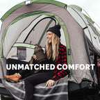 Napier Backroadz Truck Tent | Pickup Truck Bed Camping Tent | Rainfly for Water Protection | Sturdy and Spacious 2-Person Truck Tent | Easy 10-Minute Setup | Gray/Green