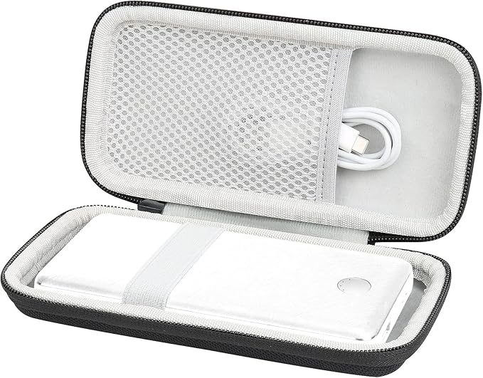 khanka Hard Travel Case Replacement for Anker 325/535 Power Bank PowerCore 20K Portable Charger 20000mAh, Case Only (Inside White)