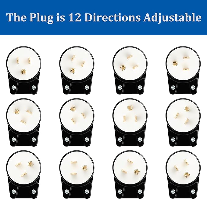 ETL Listed 90 Degree USA Canada 3 Pole Right Angle Nema 5-15P AC Plug, 15A 125V