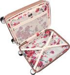 Jessica Simpson Countryside 21" Expandable 8-Wheel Spinner Carry On Luggage Suitcase, Mocha Mousse