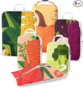 Gonex Compression Packing Cubes, 6pcs Expandable Storage Travel Luggage Bags Organizers with Shoe Bag Laundry Bag, Travel Cubes for Suitcase Carry On (Vegetable)