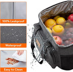 Lifewit Large Lunch Bag, Insulated Lunch Box, Soft Cooler Cooling Tote for Adult Men Women, Dark Gray 40-Can (24L)