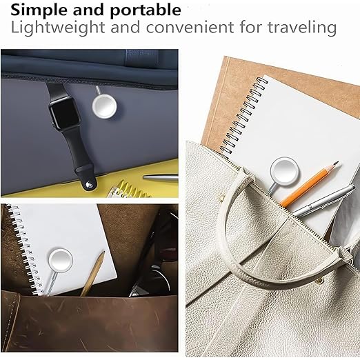 𝟐𝟎𝟐𝟔 𝐔𝐩𝐠𝐫𝐚𝐝𝐞𝐝 for Apple Watch Charger Magnetic Fast Charging Cable [2 in 1] Magnetic Wireless Charging Compatible with iWatch Series Ultra/10/9/8/7/6/SE/5/4/3/2-[3.3FT] Gray