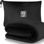 BOACAY Soft & Warm Travel Blanket for Airplane & Car - Long Flight Essential for Women, Men, Kids - Compact Pillow with Luggage Sleeve & Backpack Clip