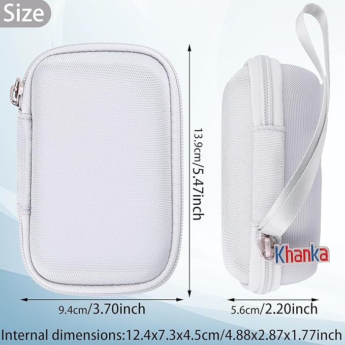 khanka Hard Case Replacement for Anker 3-in-1 Power Bank USB C Charger Block,10,000mAh 10k Portable Charger,Case only. (White)