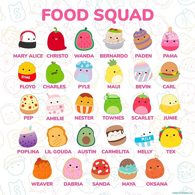 Original Squishmallows Squishy Sticker Book for Kids, Scrapbook, Journaling, Laptop Sticker Pack for Kids Crafts