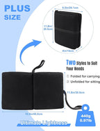 FASTMOMENT Airplane Seat Cushion Portable Travel Cushion for Comfort Foldable Stadium Pad with Breathable Fabric Seat Pad Perfect for Long Flights, Office, Bleacher, Camping