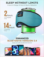 MUSICOZY Sleep Headphones Bluetooth 5.4 Headband Sleeping Eye Mask for Mom Women Men Wireless Music Earbuds Earphones for Side Sleepers Built-in HD Speakers Cool Gadgets Unique Gifts