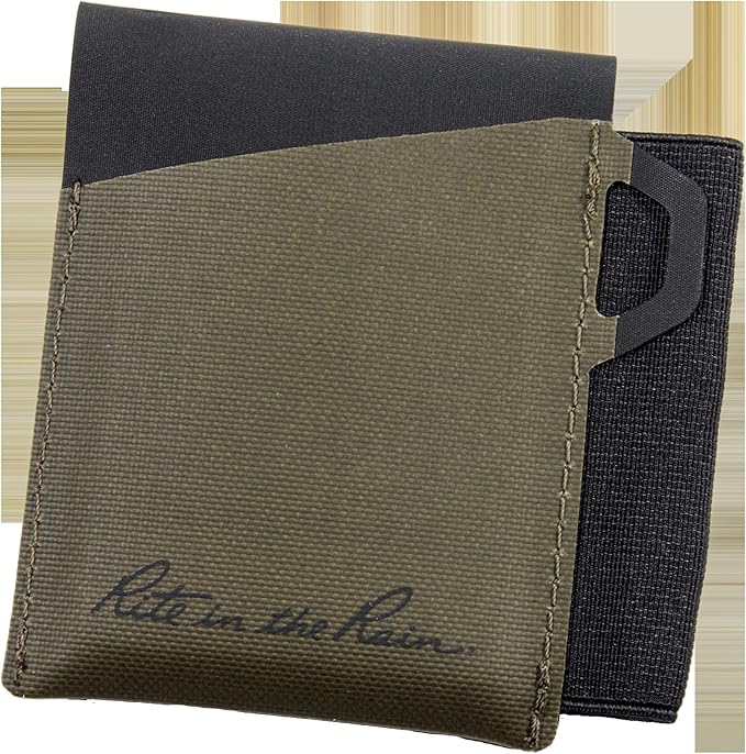 Rite in the Rain Monsoon On-the-Go Wallet, 3 3/8” x 3 ¾”, TPU fabric, Pen Holder (No. C971) | 3 3/8" x 3 ¾", Pen Holder, No. C971