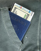 Sizobi Passport Holder for Travel Men, RFID Blocking Passport Covers Case Wallet Card Slot, International Travel Must Haves Travel Accessories for Women, Cruise Ship Essentials Travel Gifts, Navy Blue