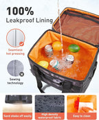 TOURIT Soft Sided Cooler Bag Insulated 30/48/60 Cans, Large Collapsible & Leakproof Ice Chest for Picnic, Beach, Camping, Travel