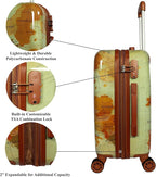 World Traveler VentureX Airline Approved 2-Piece Carry-On Luggage Set – Lightweight Hardside Polycarbonate Suitcase with Spinner Wheels - Europe