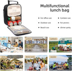 Lovoeo Lunch box Lunch bag for men women Insulated Lunchbox Lunch bags for Work Picnic Travel (Thicken light purple)