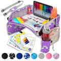 PILLANI Kids Travel Tray for Car - Car Seat Tray for Kids w/ Tablet & Cup Holder - Toddler Travel Activities for Car & Airplane - Road Trip Essentials & Must Haves - Carseat Table Roadtrip Activities