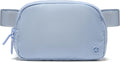 Pander Two Way Zipper Fanny Pack Nylon Everywhere Belt Bag for Women, Water Repellent Waist Packs, Crossbody Bags with Adjustable Strap (Windmill Blue).