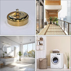Retractable Clothesline,Wall Mounted Adjustable Clothing Rope for Shower Room Bathroom Laundry (Gold)