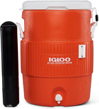 Igloo 10 Gallon Beverage Container 37L – Insulated Water Canister for Sports, Construction Site & Outdoor – Robust Beverage Dispenser with Spigot, Cooling Function & Carrying Handle