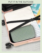 Relavel Small Makeup Bag, Travel Cosmetic Bag Make Up Pouch, Small Makeup Organizer Bag for Women, Waterproof Handbag Toiletry Bag Essentials for Daily Use (Green)