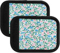 Qilmy Fresh Style Floral Fragments Luggage Handle Wrap 4Pack Luggage Identifiers Tag Comfort Handle Grips Cover for Stroller Suitcase Bag Airplane Travel Accessories1524