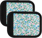 Qilmy Fresh Style Floral Fragments Luggage Handle Wrap 4Pack Luggage Identifiers Tag Comfort Handle Grips Cover for Stroller Suitcase Bag Airplane Travel Accessories1524
